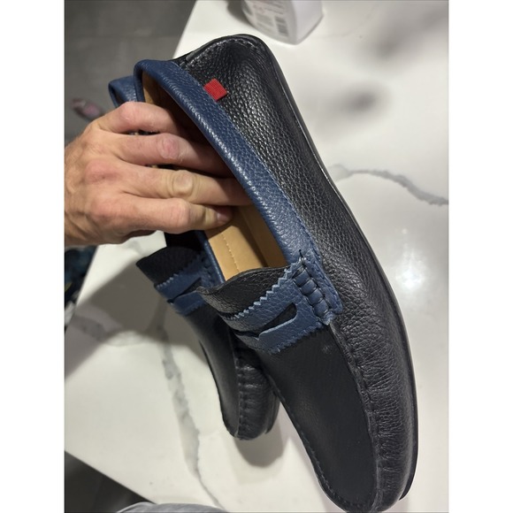 marc joseph mens Unión Street 2.0 shoes loafers Black Blue Size 11 - Picture 4 of 6
